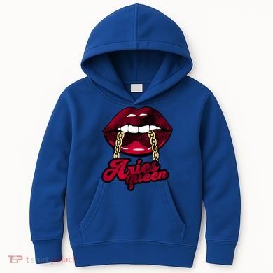 Gothic Red Aries Queen Zodiac Meaningful Gift Kids Hoodie