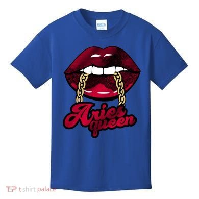 Gothic Red Aries Queen Zodiac Meaningful Gift Kids T-Shirt