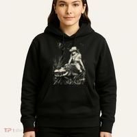 Girl Riding Alligator Weird Funny Florida Crocodile Meme Hoodie thumb 5
