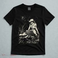 Girl Riding Alligator Weird Funny Florida Crocodile Meme T-Shirt thumb 5