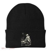 Girl Riding Alligator Weird Funny Florida Crocodile Meme Beanie thumb 0