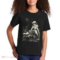 Girl Riding Alligator Weird Funny Florida Crocodile Meme Kids T-Shirt thumb 2