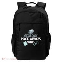 Geology Rock Always Wins Gift Old Rock Day Gift Geologist Science Gift Backpack thumb 0