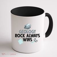 Geology Rock Always Wins Gift Old Rock Day Gift Geologist Science Gift Coffee Mug thumb 1