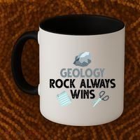 Geology Rock Always Wins Gift Old Rock Day Gift Geologist Science Gift Coffee Mug thumb 2