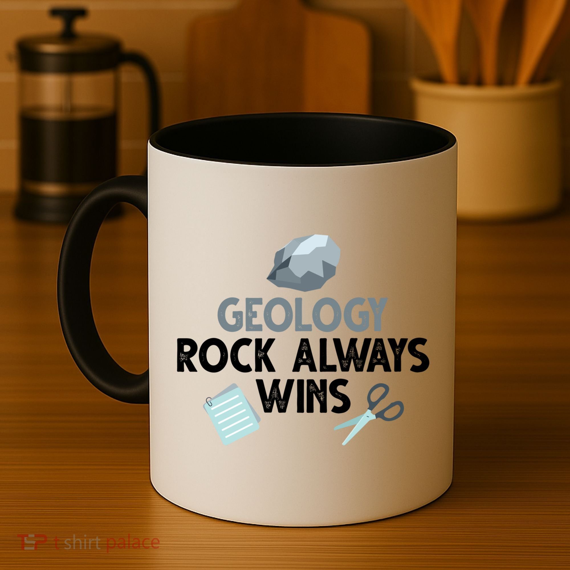 Geology Rock Always Wins Gift Old Rock Day Gift Geologist Science Gift Coffee Mug