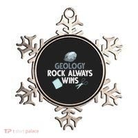 Geology Rock Always Wins Gift Old Rock Day Gift Geologist Science Gift Ornament thumb 0