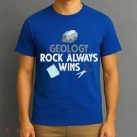 Geology Rock Always Wins Gift Old Rock Day Gift Geologist Science Gift T-Shirt thumb 3
