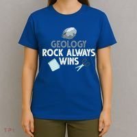 Geology Rock Always Wins Gift Old Rock Day Gift Geologist Science Gift T-Shirt thumb 4