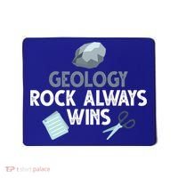 Geology Rock Always Wins Gift Old Rock Day Gift Geologist Science Gift Mousepad thumb 0