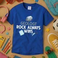 Geology Rock Always Wins Gift Old Rock Day Gift Geologist Science Gift Kids T-Shirt thumb 3