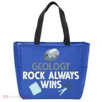 Geology Rock Always Wins Gift Old Rock Day Gift Geologist Science Gift Tote Bag thumb 0