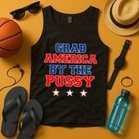Grab America By The Pussy Donald Trump President Tank Top thumb 4