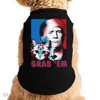 Grab 'Em Cat Funny Pro Trump Doggie Tank thumb 0