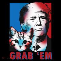 Grab 'Em Cat Funny Pro Trump Hoodie thumb 7