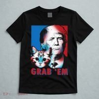 Grab 'Em Cat Funny Pro Trump T-Shirt thumb 5