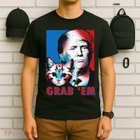 Grab 'Em Cat Funny Pro Trump T-Shirt thumb 6