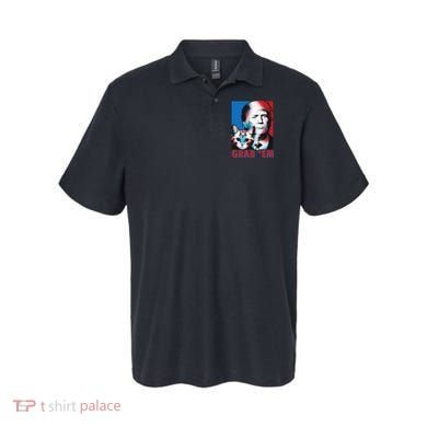 Grab 'Em Cat Funny Pro Trump Polo