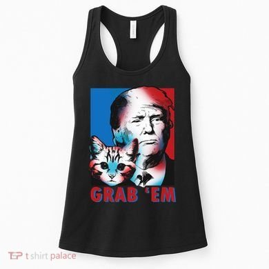 Grab 'Em Cat Funny Pro Trump Women's Tank Top