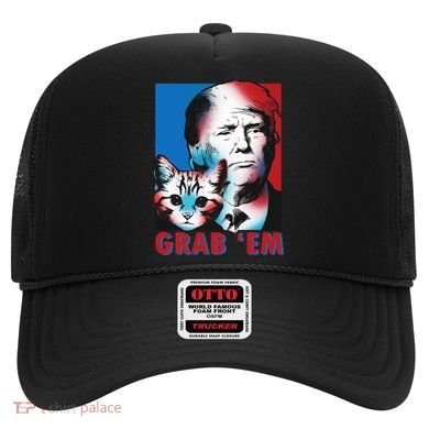 Grab 'Em Cat Funny Pro Trump Hat
