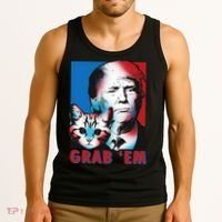 Grab 'Em Cat Funny Pro Trump Tank Top thumb 3