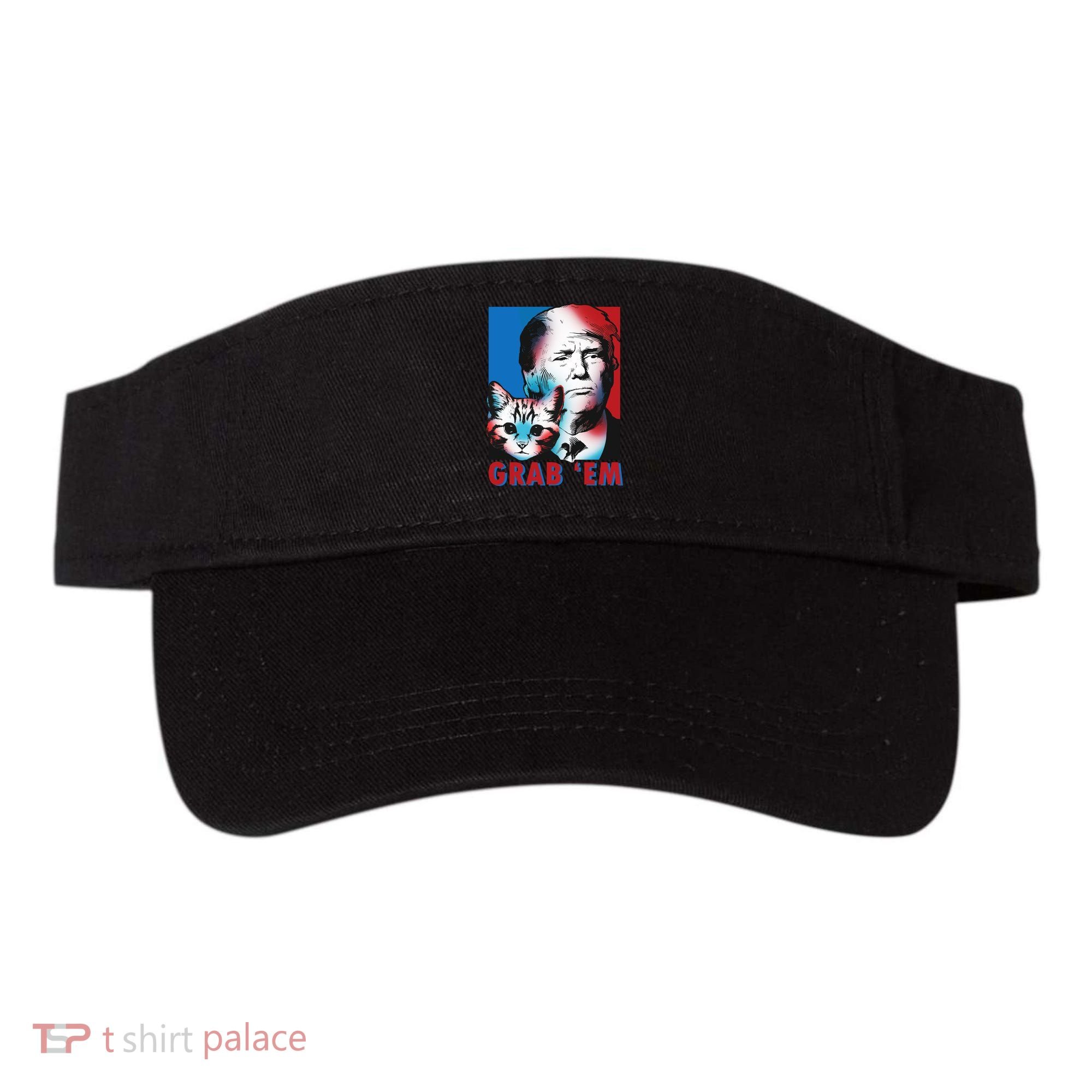 Grab 'Em Cat Funny Pro Trump Visor