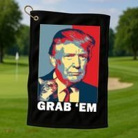 Grab 'Em Trump Golf Towel thumb 1