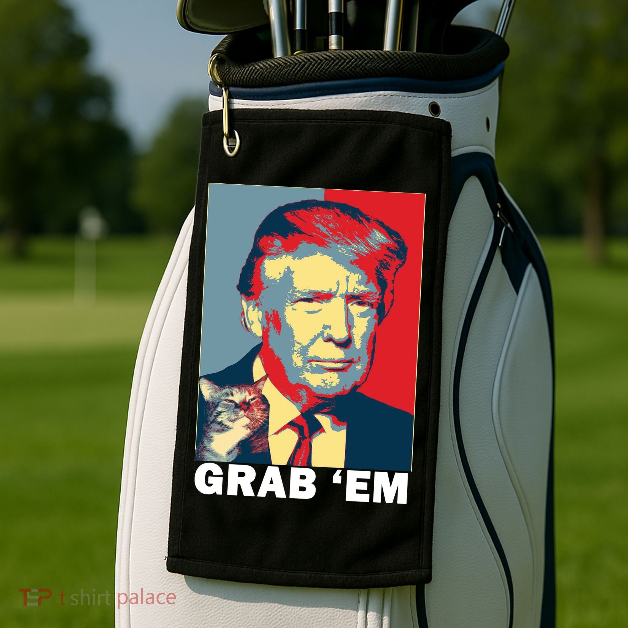 Grab 'Em Trump Golf Towel