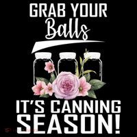 Grab Your balls Its Canning Season Women's Hoodie thumb 2