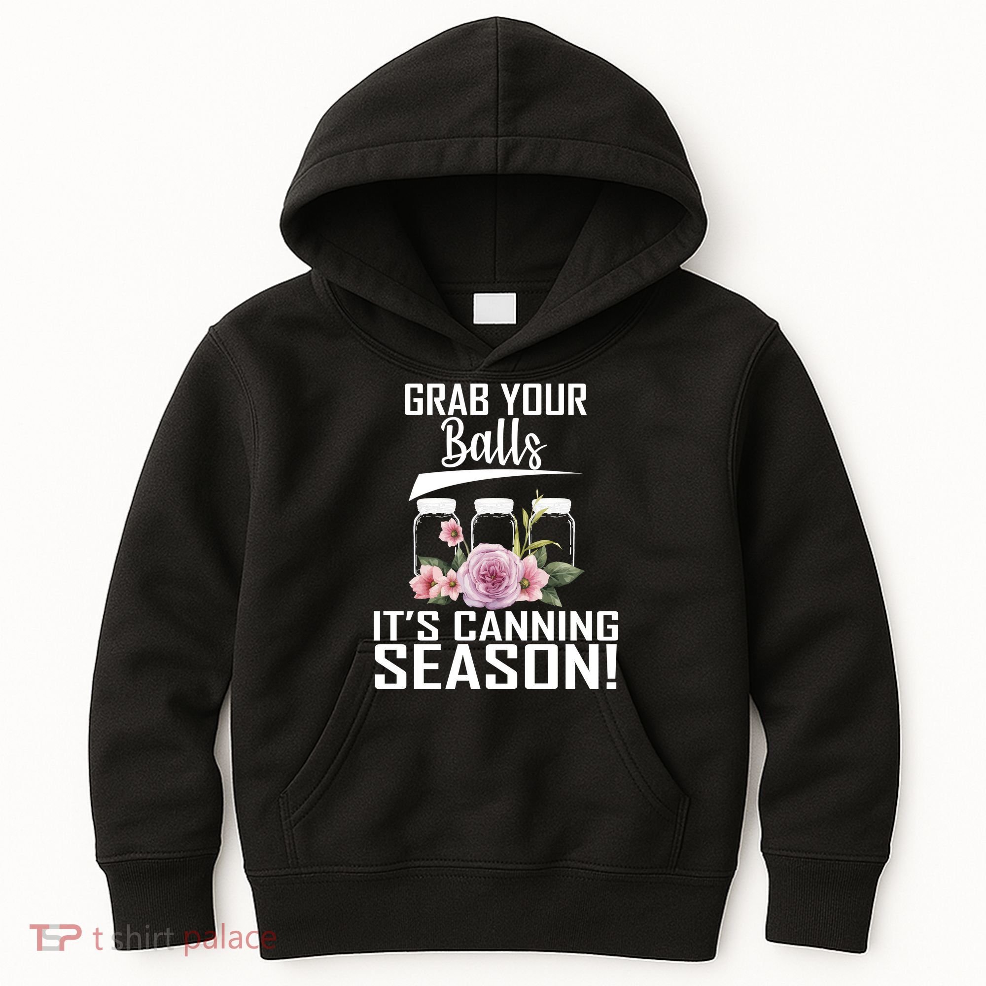 Grab Your balls Its Canning Season Kids Hoodie