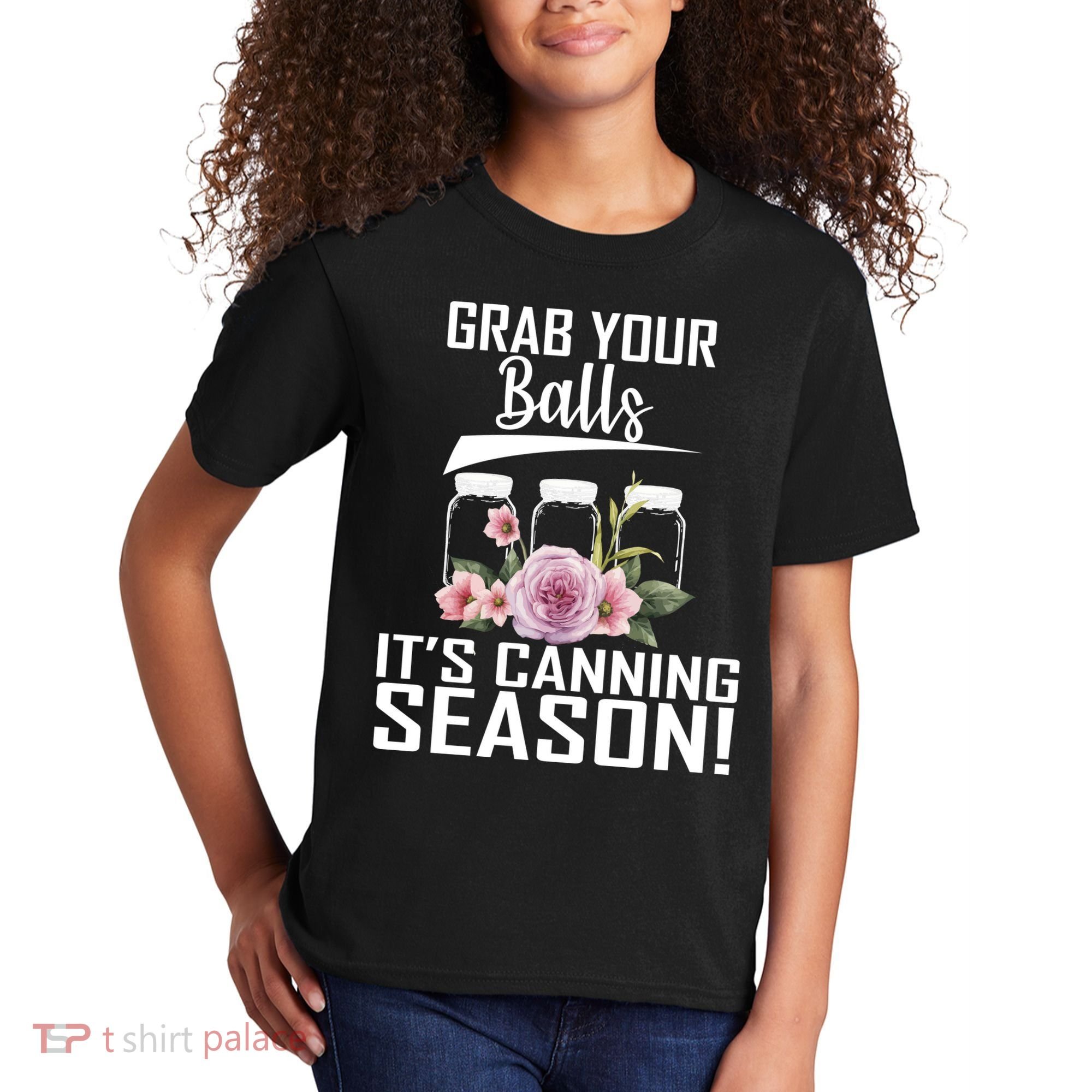 Grab Your balls Its Canning Season Kids T-Shirt