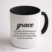 Grace Definition Love Kindness Coffee Mug thumb 1