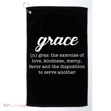 Grace Definition Love Kindness Golf Towel