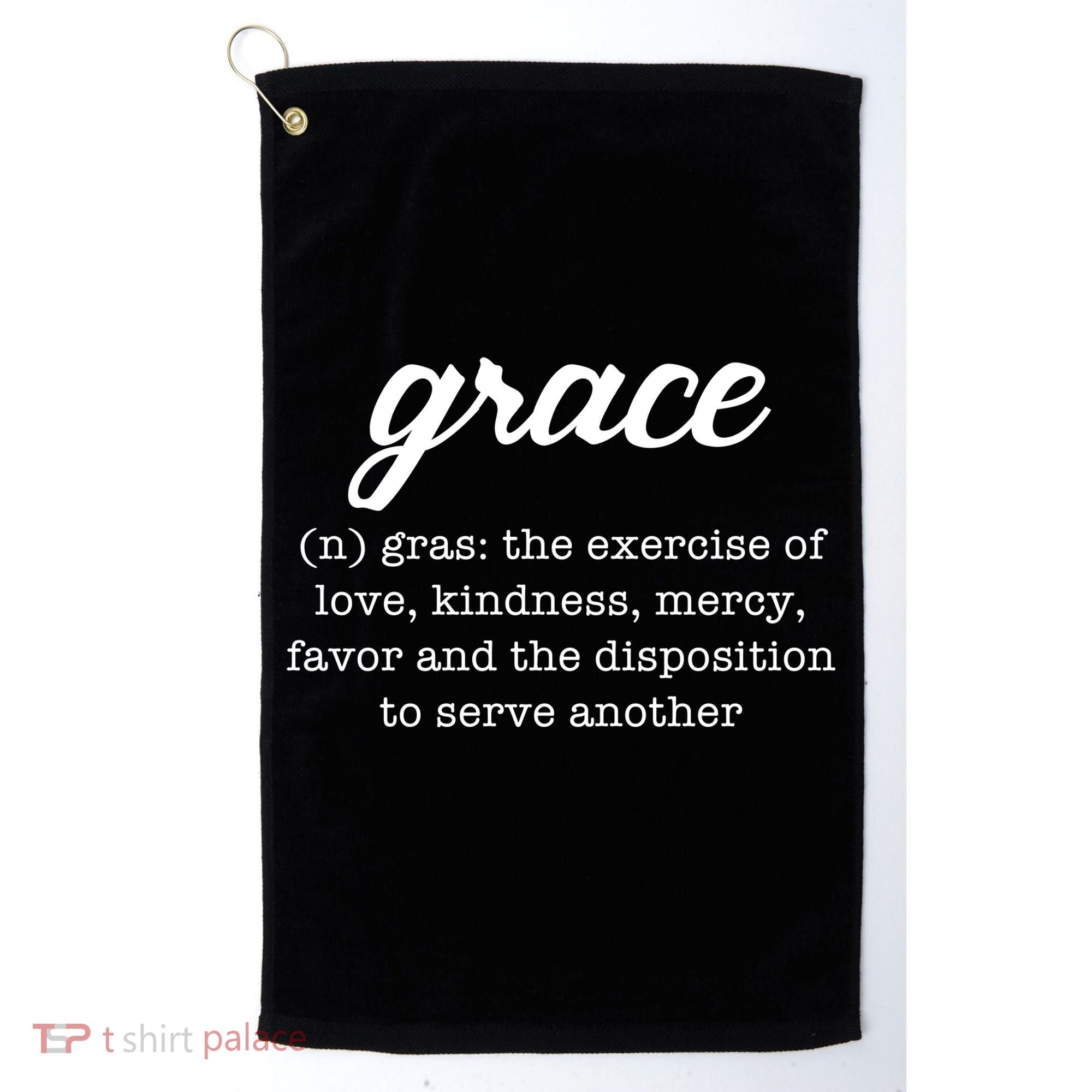 Grace Definition Love Kindness Golf Towel