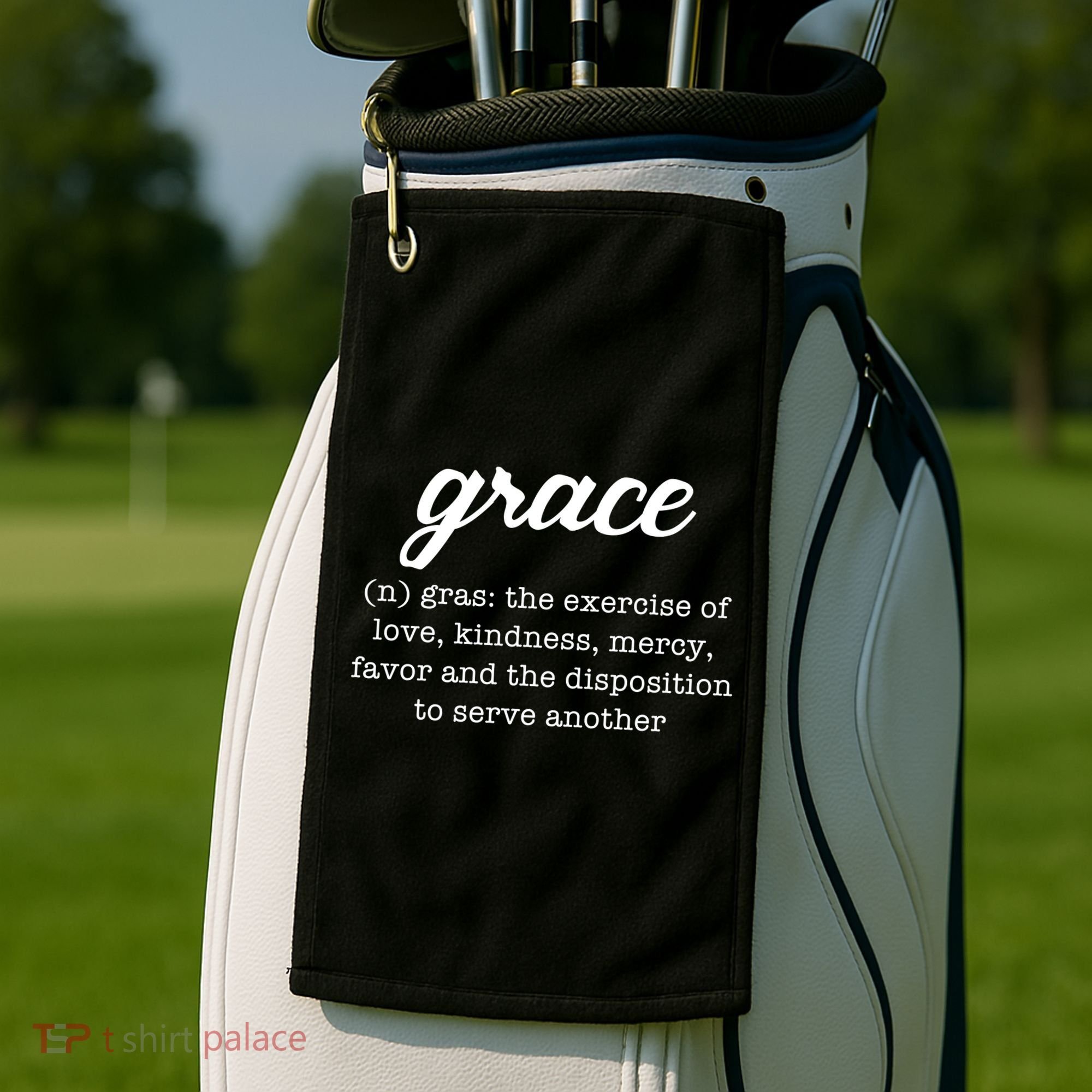 Grace Definition Love Kindness Golf Towel