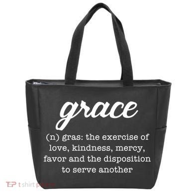 Grace Definition Love Kindness Tote Bag
