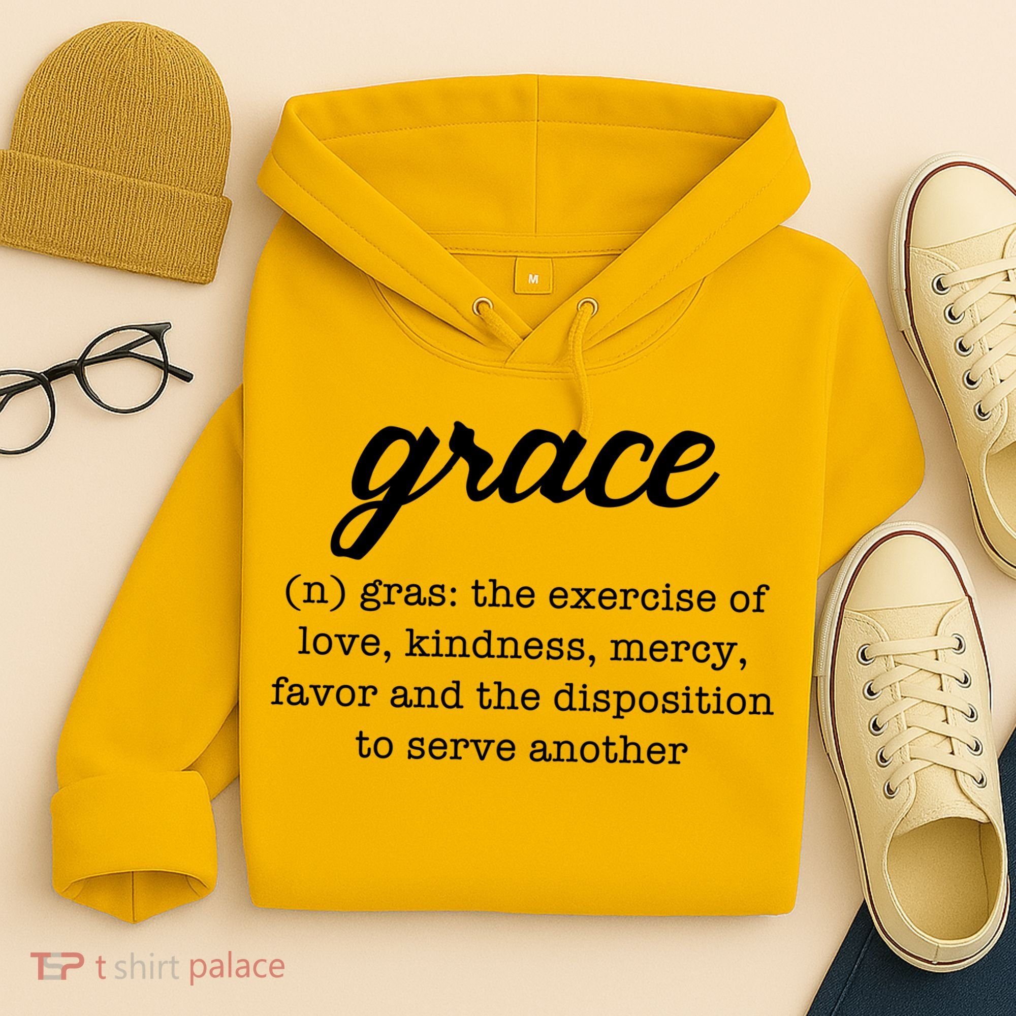 Grace Definition Love Kindness Hoodie