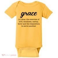 Grace Definition Love Kindness Baby Bodysuit thumb 0