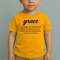 Grace Definition Love Kindness Toddler T-Shirt thumb 2