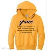 Grace Definition Love Kindness Kids Hoodie thumb 0