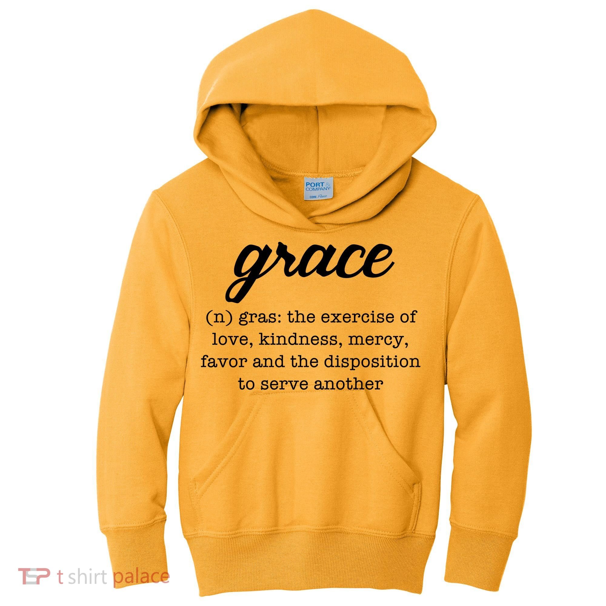 Grace Definition Love Kindness Kids Hoodie