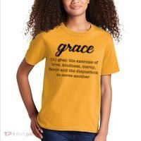Grace Definition Love Kindness Kids T-Shirt thumb 2