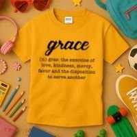 Grace Definition Love Kindness Kids T-Shirt thumb 3