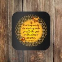 Gracious Words Are A Honeycomb Proverbs 16:24 Coaster thumb 0
