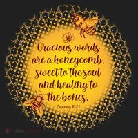 Gracious Words Are A Honeycomb Proverbs 16:24 Golf Towel thumb 3