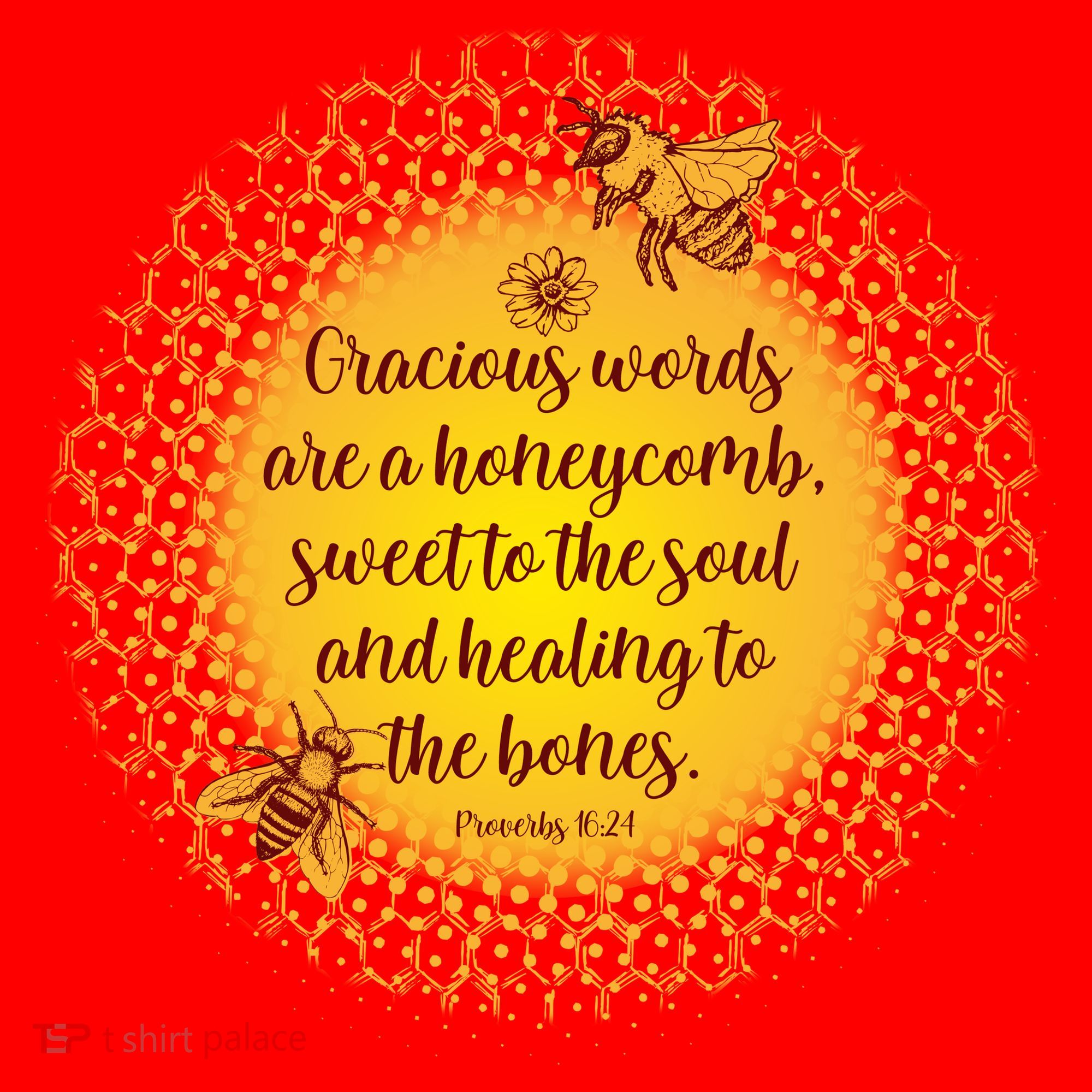 Gracious Words Are A Honeycomb Proverbs 16:24 Santa Hat
