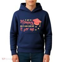 Graduated Mom Did It For Me Kids Hoodie thumb 4