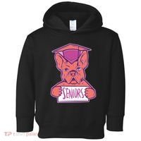 Graduating Bulldog Senior Toddler Hoodie thumb 0