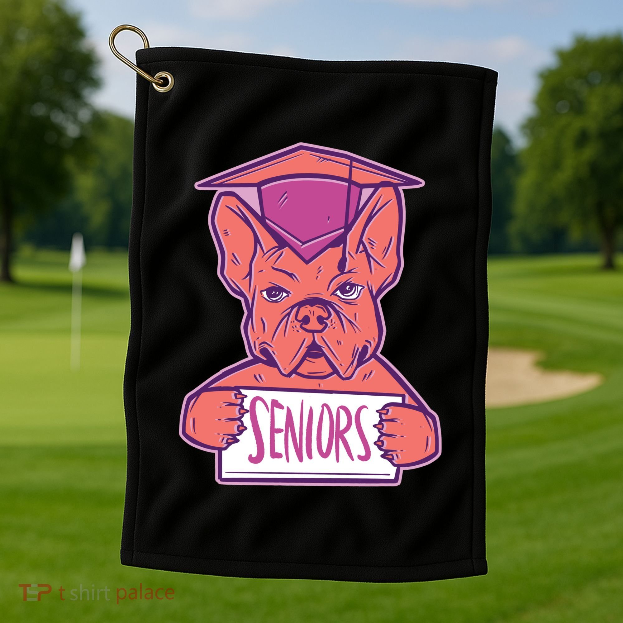 Graduating Bulldog Senior Golf Towel