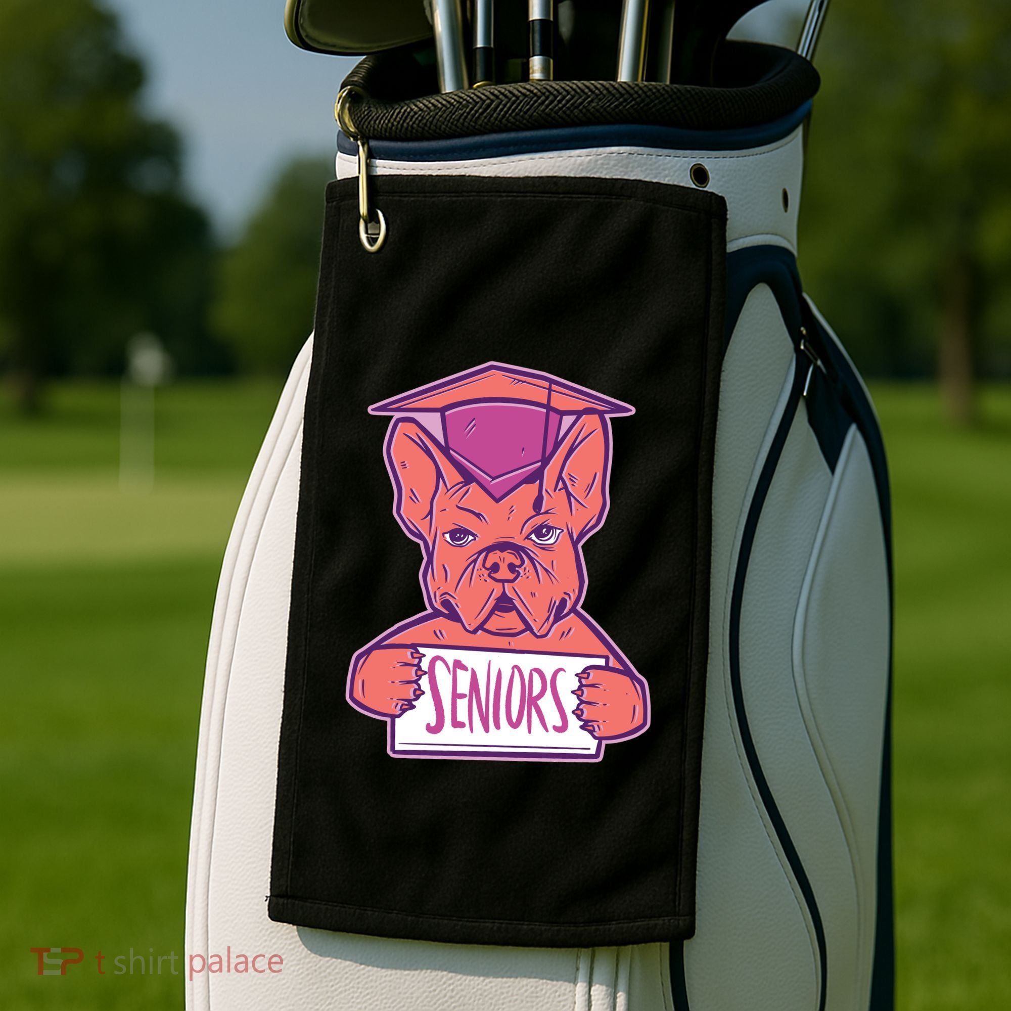 Graduating Bulldog Senior Golf Towel